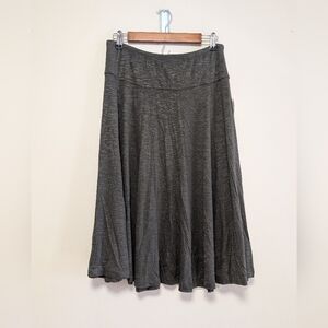 Coldwater Creek Knit Flare Skirt Medium Olive Green Tomato Girl Aesthetic NWT